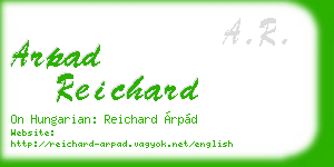 arpad reichard business card